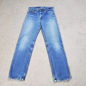 VTG Levis 505 XX Jeans Men 30x32 Blue Straight USA SMALL WHITE CARE TAG 505-0216 - Picture 1 of 22