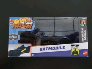 Hot Wheels 2024 Pull-Back Speeders Batmobile, mai aperta, nuova in confezione - Foto 1 di 4