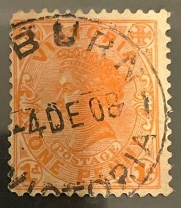 VICTORIA postage stamp Australia Queen Victoria one penny - Picture 1 of 1