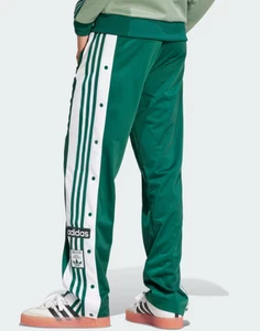 WOMENS ADIDAS ORIGINALS ADIBREAK POPPER TRACKPANTS GREEN UK S-XL RRP £65 LAST4 - Picture 1 of 4