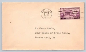 1936 FDC Astoria 3 Cent Oregon Territory Antique Postal Ephemera Scott #783 - Picture 1 of 2