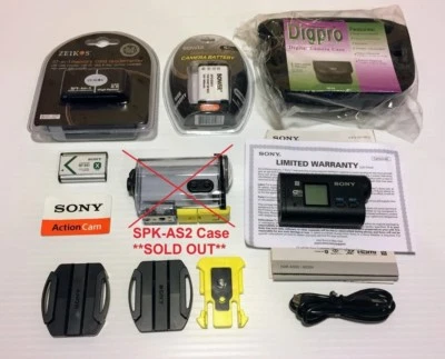Sony HDR-AS30V NIR NEAR INFRARED Video Camera GPS WIFI SteadyShot w/ Accessories - Image 1 of 4