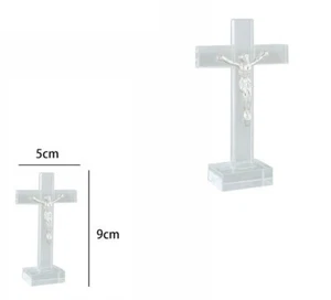 z Croce Votiva 9x5cm Decorazione Casa Tombe Cimitero Cari Familiari dfh - Foto 1 di 1