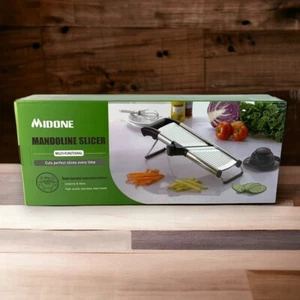 Cortadora de mandolina Midone multifuncional Julienne hoja de acero inoxidable totalmente nueva - Imagen 1 de 11