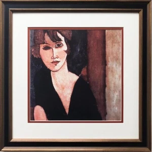 Amedeo Modigliani "Portrait of Madame Reynouard" CUSTOM FRAMED ART Italian Woman - Picture 1 of 3