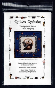 Pattern Quilted Quickies - Quilter's Basket Wall Hanging - 26-1/2" x 26-1/2" - Picture 1 of 2