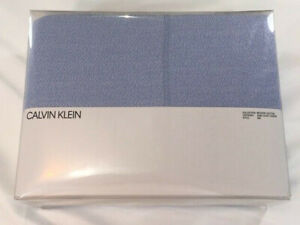 Calvin Klein King Duvet Comforter Cover - Ray Periwinkle Cream