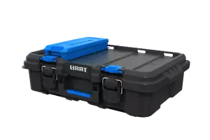 Stapelsystem Werkzeugkiste mit kleinem blauem Organizer & Trennwänden, Werkzeugaufbewahrungsbox - Bild 1 von 10