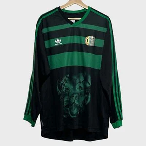 Adidas Tyshawn Jones Black & Green Long Sleeve Skateboarding Jersey XL - Picture 1 of 6