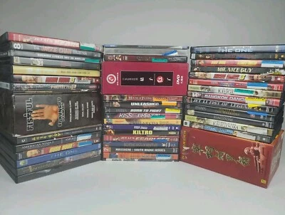 Lot Of 20+ Kung Fu DVDs Jackie Chan Bruce Lee Jet Li Rush Hour Dragon *AS IS* - Image 1 of 4