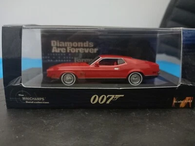 Ford Mustang Mach 1 scala 1/43 Minichamps Bond Collection - Immagine 1 di 4