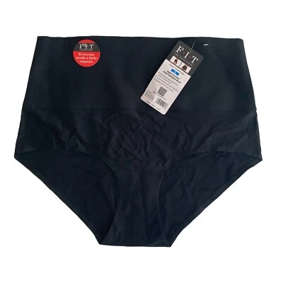 Calzoncillo de cintura alta F.I.T Light Control XL 177838H3-BND color negro nuevo con etiquetas Foto 1 de 4