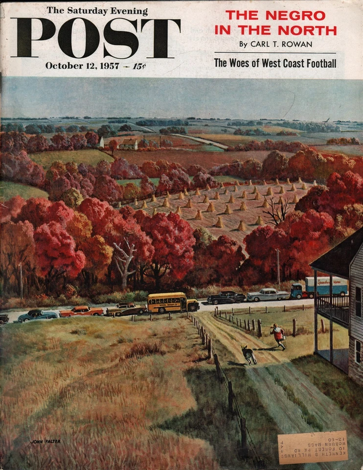 Saturday Evening Post Magazine October 12, 1957 Great Stories, Photos And Ads - Image 1 of 1