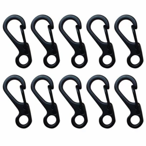 10PCS Mini Carabiner Clip Snap Spring Clasp Hook Keyring Camping Karabiner Tool - Picture 1 of 3