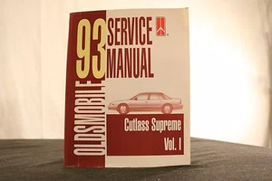 1993 Oldsmobile Cutlass Supreme Service Manual,Volume I - Bild 1 von 1