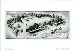 *Texas Postkarte-"Dealey Plaza" *JFK* -Klassiker-*Historische Dallas Tx Parks {+TX-4} - Bild 1 von 2