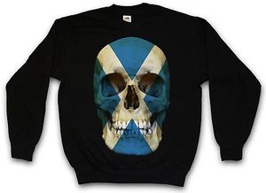 CLASSIC SCOTLAND SKULL FLAG SWEATSHIRT PULLOVER SWEATER - Banner Biker MC - Bild 1 von 2