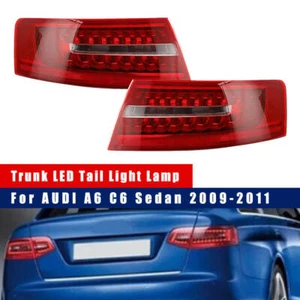 Left Right Outside Trunk LED Tail Brake Light For AUDI A6 C6 Sedan 2009-2011 - Picture 1 of 8