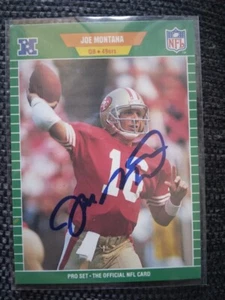 1989 Pro Set - #381 Joe Montana Autographed - Picture 1 of 2