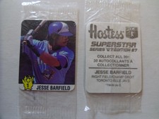 1987-Hostess-Superstar Series-Toronto Blue Jays-Jesse Barfield Sticker.