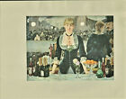 Vintage Colour Illustrated Print Bar In A Music Hall By douard Manet 1946
