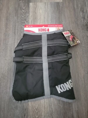 KONG Outerwear Rip-Stop Manta Chaqueta Resistente al Agua Reflectante Negro Talla XS Foto 1 de 4