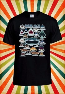 Camiseta Top Caras de Tiburón Tipo de Tiburón Divertida Genial Hombres Mujeres Unisex de Béisbol 2913 - Imagen 1 de 7
