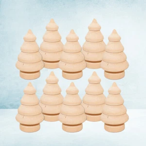  20 Pcs Unvollendete Holzverzierung Kinderpuppen Spielzeug Dekorationen - Picture 1 of 12