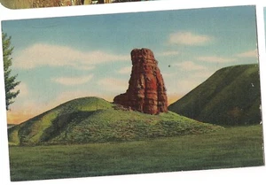 RED PILLAR Entrance SHELL CANYON Big Horn Mountains Wyoming WY Postcard Linen - Picture 1 of 2