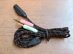 GENUINE JBL QUANTUM 200 600 800 910 OVER-EAR WIRED GAMING HEADSET CABLE SPLITTER - Picture 1 of 3