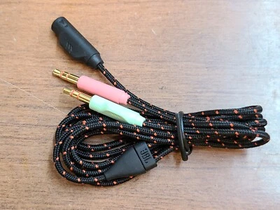 GENUINE JBL QUANTUM 200 600 800 910 OVER-EAR WIRED GAMING HEADSET CABLE SPLITTER - Image 1 of 3