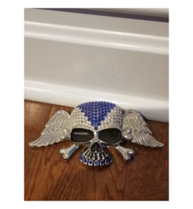 Skull n Wings Bling Bling Gürtelschnalle - Bild 1 von 3