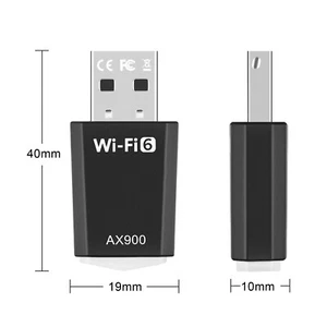 USB WiFi 6 Adapter, 900Mbps Dual Band 2.4/5Ghz Wireless Network Dongle 802.11aoL - Picture 1 of 10