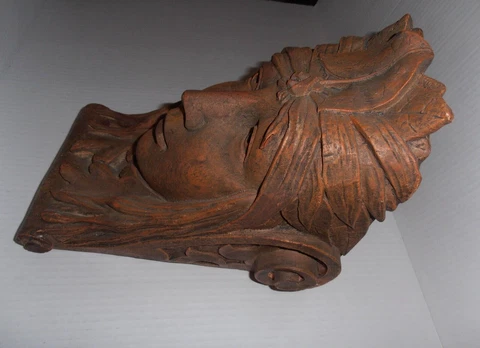 Vintage Cast Resin Corbel woman face - ships figurehead ? Cover