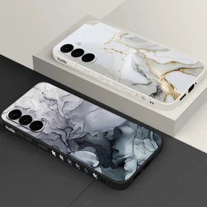 Odporne na wstrząsy marmurowe miękkie etui do Samsung A54 A56 A14 A05S S24 FE S25 Ultra Cover - Zdjęcie 1 z 25