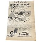 Fisher's Scone Mix Print Ad Vintage 1955 Flouring Mill Seattle Wa Family Picnic