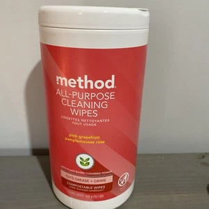 Method All-Purpose Cleaning Degreaser Wipes Pink Grapefruit Scent 70 - Picture 1 of 6