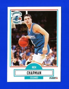 1990-91 Fleer BASKETBALL #17 REX CHAPMAN NRMINT+ CHARLOTTE HORNETS (SB1) - Picture 1 of 2