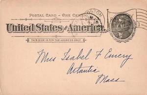 Boston MA 1898 Postkarte Girls' High School Association A171 - Bild 1 von 2