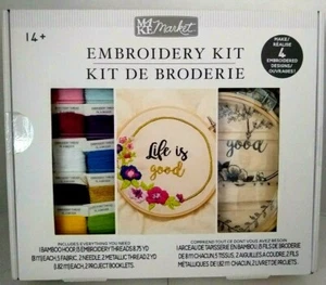 DIY Embroidery Kit by Make Market™ 4 Designs - Picture 1 of 3