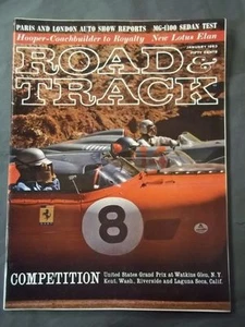 Vintage Road & Track Magazin Januar 1963 - Großer Preis der USA - Bild 1 von 4