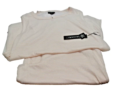 Tahari Tank & Pierna Ancha Pantalón Corto Pijama Conjunto Sand Mirage Mini Rayas Grande ¡Nuevo! Foto 1 de 4