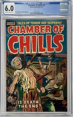 1954 Chamber of Chills 22 CGC 6.0 Harvey, Precode Horror. - Image 1 of 3