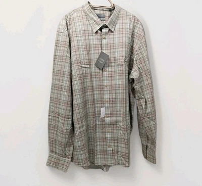 ENRO Camisa Hombre Manga Larga Cuadros Abotonada por Enro Talla 3XL Alta Oliva Nueva con Etiquetas Foto 1 de 4