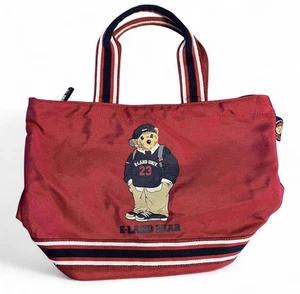 Vintage Rare E-Land Polo Bear Parody Mini Bag Red - Bild 1 von 7
