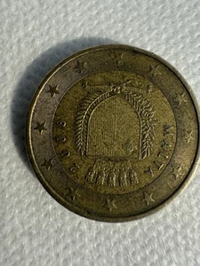 50 Cent Malta 2008 F Im Stern Kursmünze Umlaufmünze - Bild 1 von 3