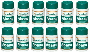 Pack of 12 X Himalaya ABANA 60 Tabs Reduces Cholesterol - Picture 1 of 1