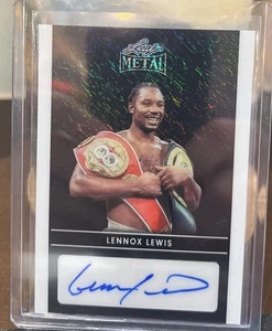 2025 Leaf Metal Lennox Lewis Autograph 2/5 Boxing Great - Picture 1 of 2