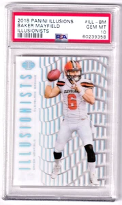 2018 Panini Illusions Baker Mayfield Illusionists #ILL-BM PSA PSA 10 (RC) - Picture 1 of 2