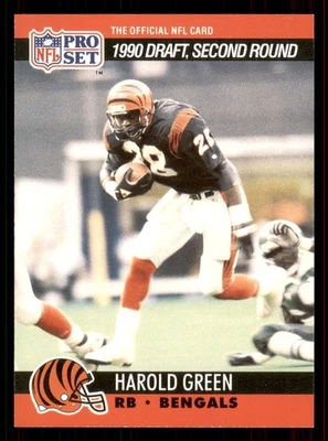 1990 Pro Set Harold Green #707 DPK, RC Cincinnati Bengals - Image 1 of 2